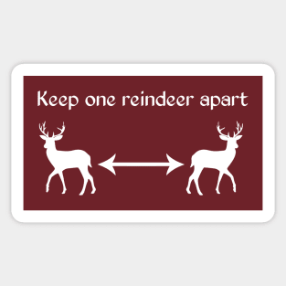 Keep One Reindeer Apart Sticker